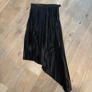 Bishop + Young, faux black leather skirt, size small, brand new without tags
